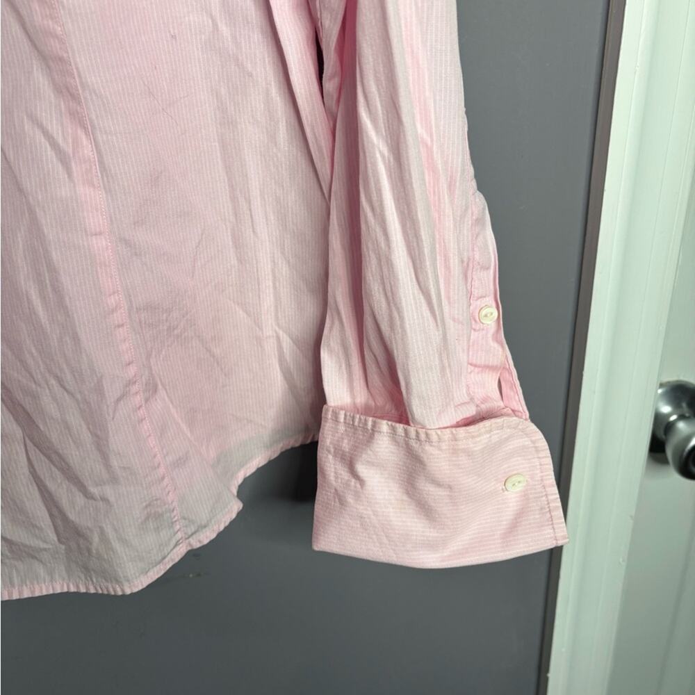 Gap Pink & White Striped Button Down Shirt 16 - Picture 5 of 8